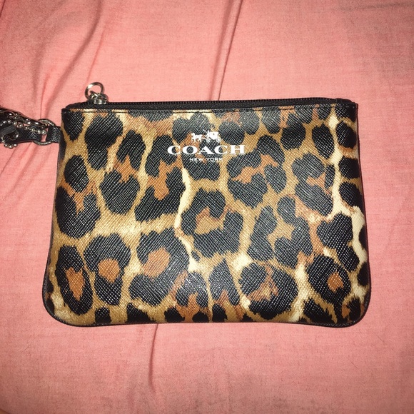 Coach Handbags - Animal Print Coach Wristlet